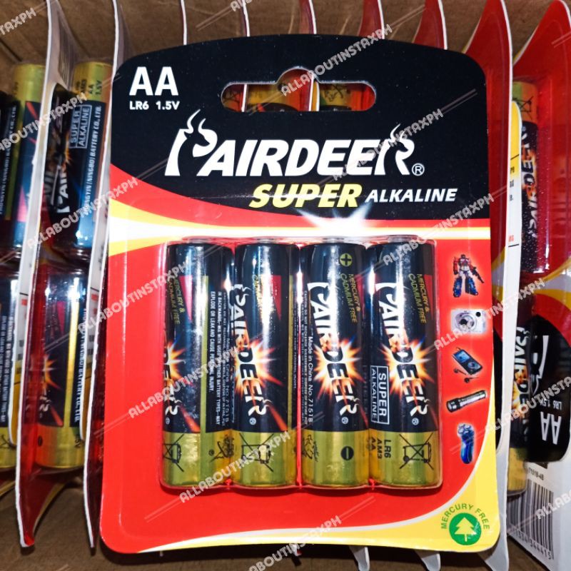 Pairdeer Super Alkaline AA batteries/ Instax batteries Shopee Philippines