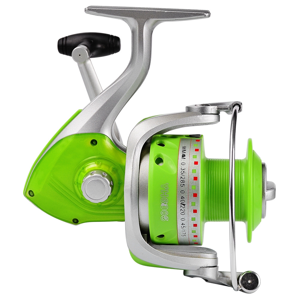 purple fishing reel