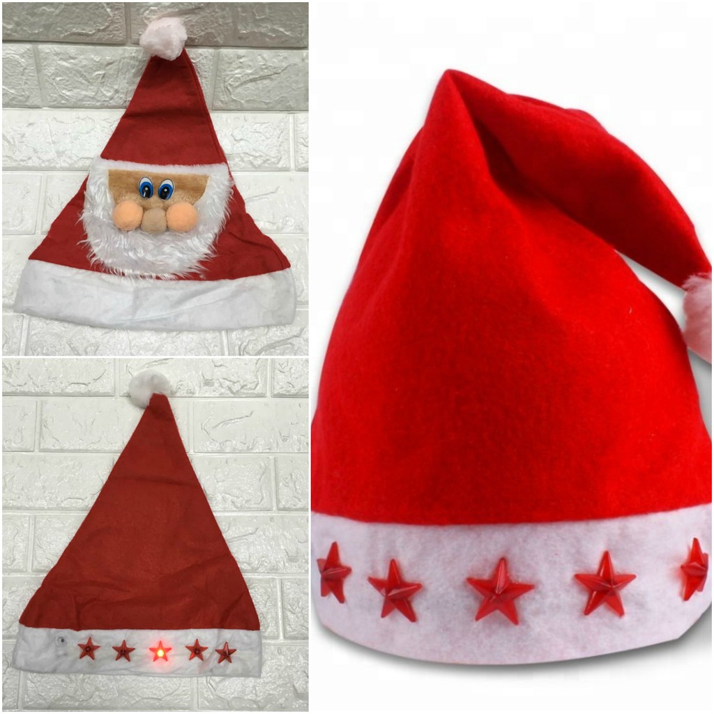 Christmas Santa Hat with Lights 