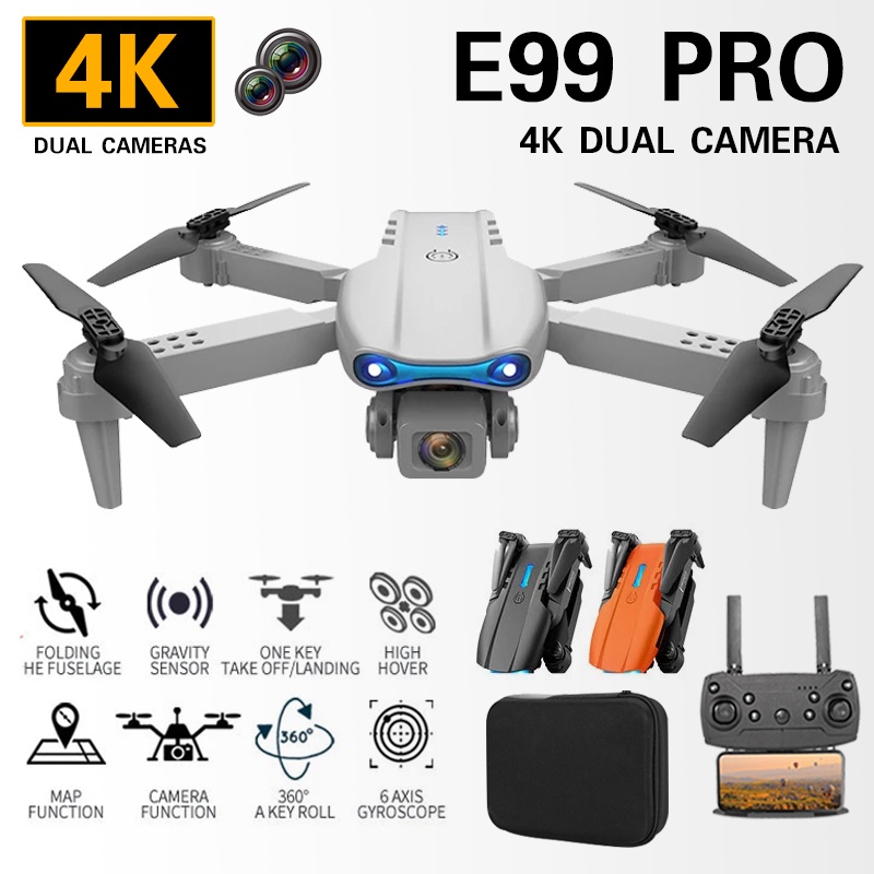 E99 Pro Quadcopter 4k Drone Hd Dual Camera Wifi Fpv Air Pressure