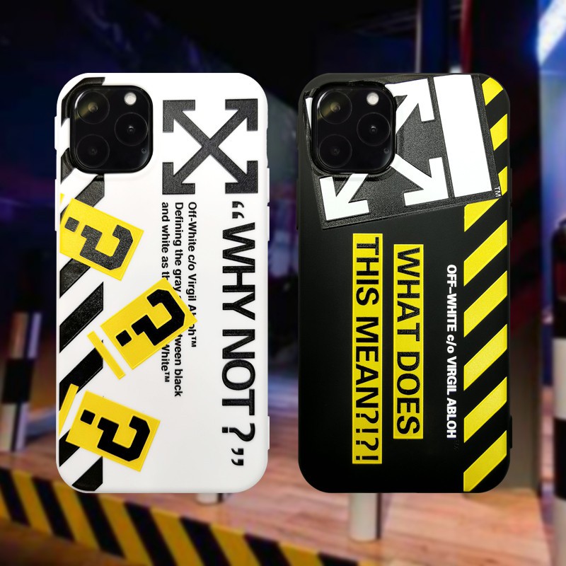 Iphone 11 I12 Xmax Xr Off White Tide Brand Phone Case I7 8plus Se2 Silicone Shopee Philippines