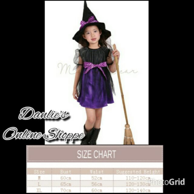 purple and black witch costume
