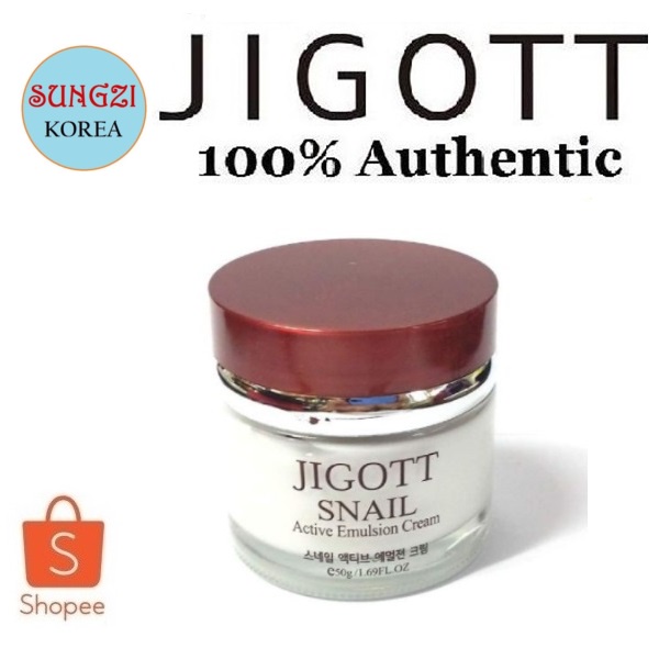 JIGOTT Snail Active Emulsion Cream 50ml | Shopee Philippines