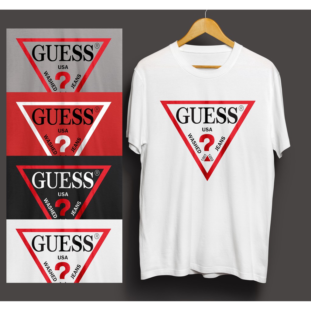 guess classic logo tee