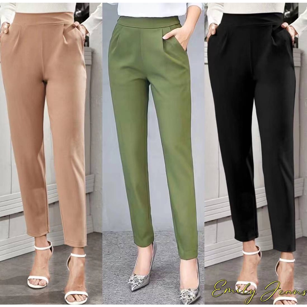 EMILY Trouser Carnation Office Pants for Ladies Slacks Slim Fit 10551 ...