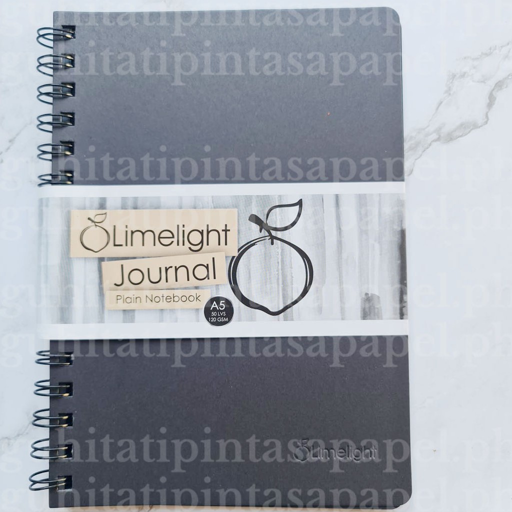 LIMELIGHT JOURNAL PLAIN NOTEBOOK, BLACK Shopee Philippines