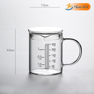 [Shiwaki5] Glass Measuring Cup with Lid with Handle Multi-Function for Kitchen #3