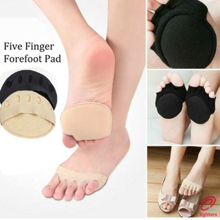 Women Five-finger Socks High Heels Forefoot Half Palms Invisible Socks Shallow Port On-slip Open Toe Socks