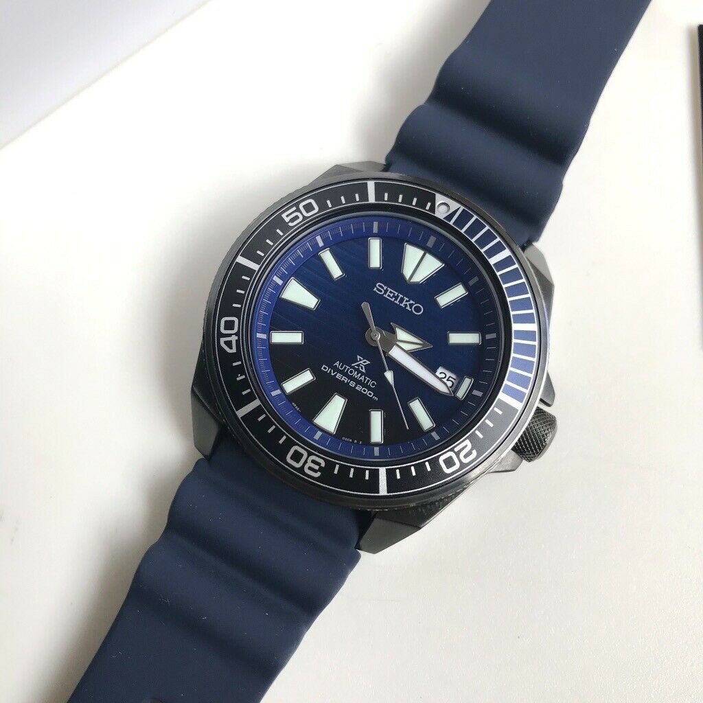 BNEW AUTHENTIC SEIKO SRPD09K1 Samurai Save the Ocean Automatic Diver Blue  Dial Rubber Strap Watch | Shopee Philippines