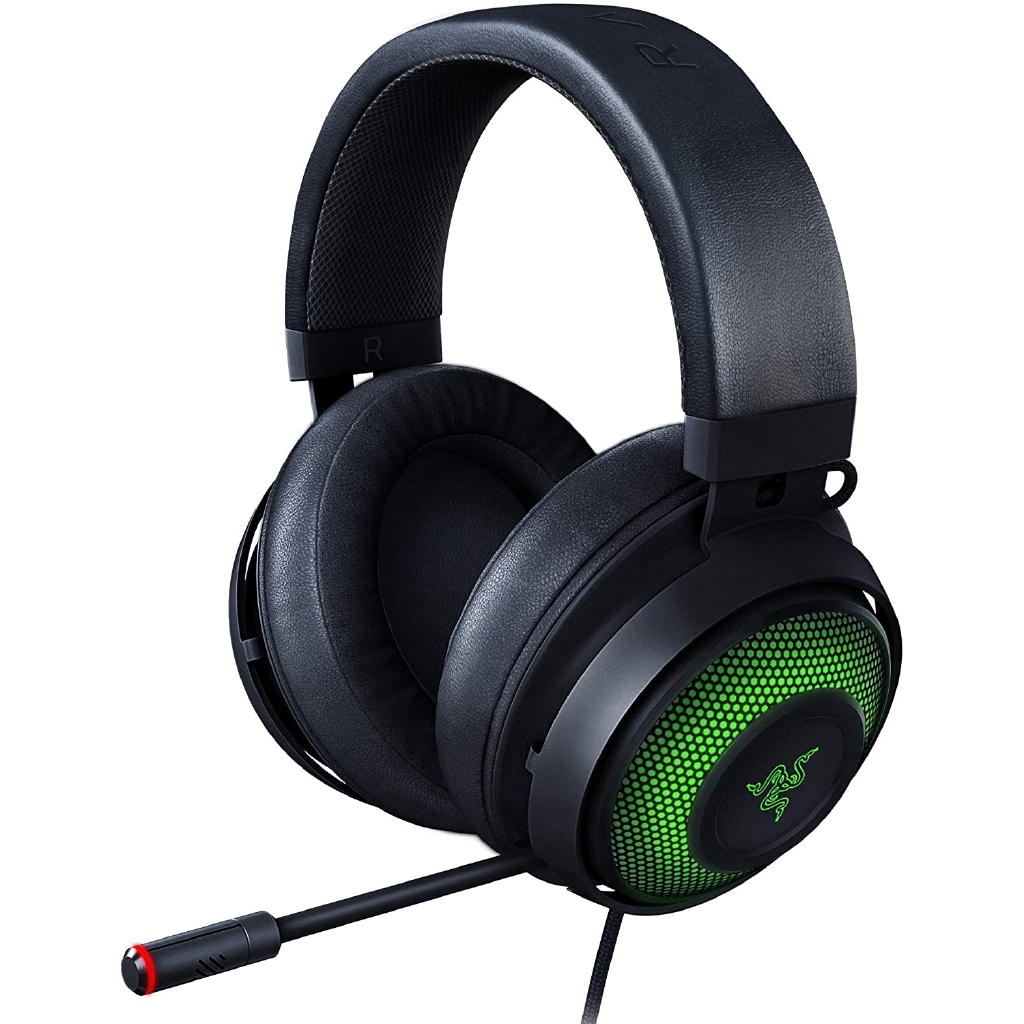 Razer Gaming Headset Kraken X Usb 7 1 Surround Sound Ultra Light Earphone Bendable Cardioid Microphone Shopee Philippines