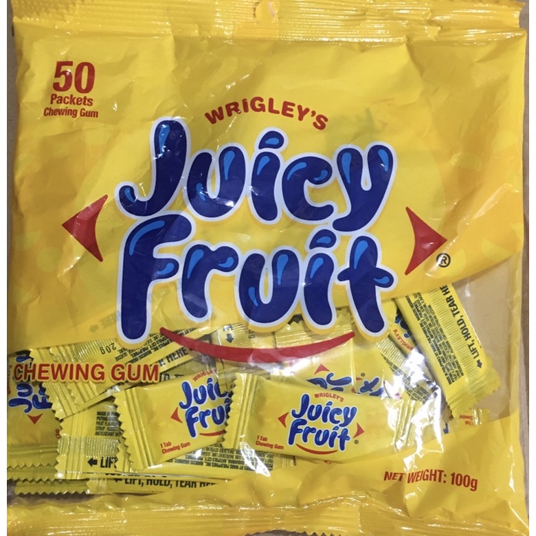 Juicy fruit chewing gum 1packx50packets Shopee Philippines