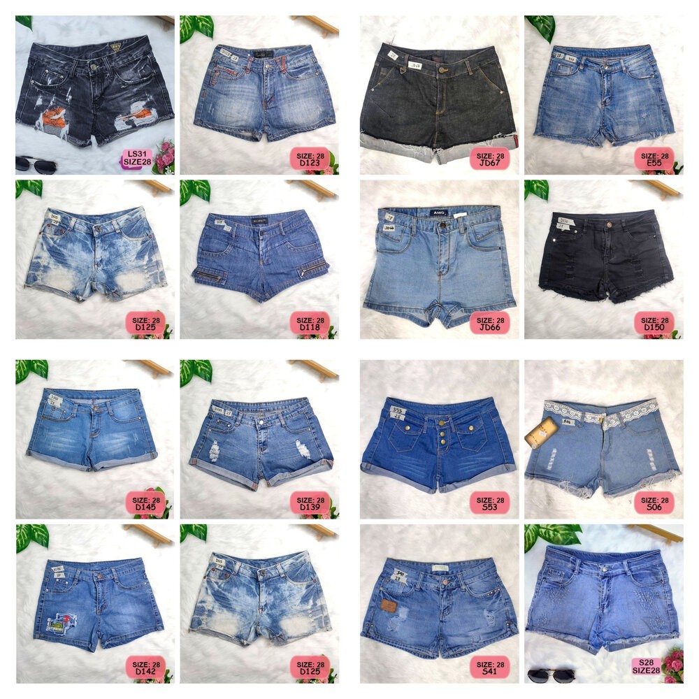 size 28 denim shorts