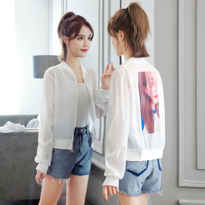 long sleeve sheer cardigan