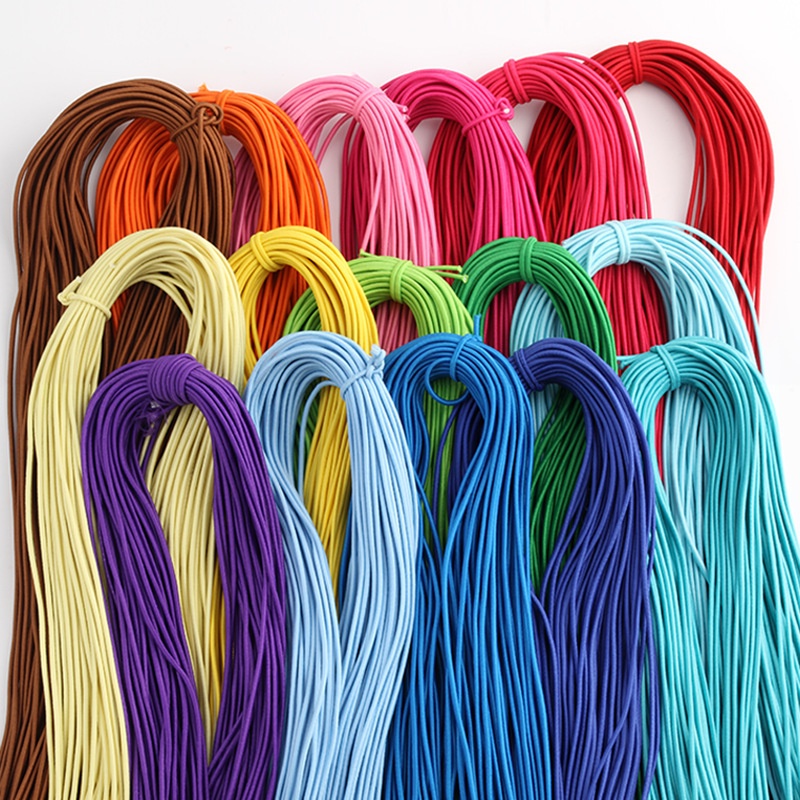 22m 1mm Braided Beading Elastic Stretch Beads Cord Wire String Strap Rope Bead Cord for Bracelet