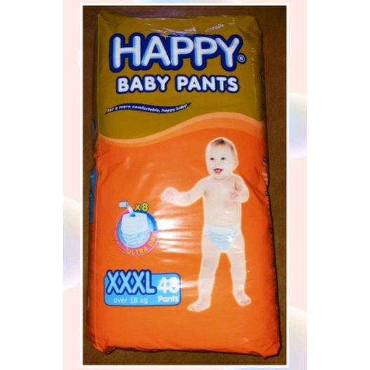 Happy Diaper Pants Triple Extra Large XXXL 48 pcs Shopee Philippines