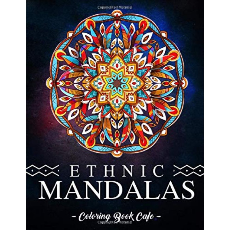 Download Cbc Ethnic Mandalas Adult Coloring Book Shopee Philippines