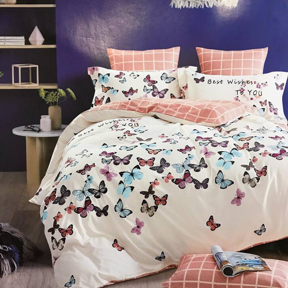 Amy 5 1 Set 100 Cotton Bedsheet Comforter Shopee Philippines