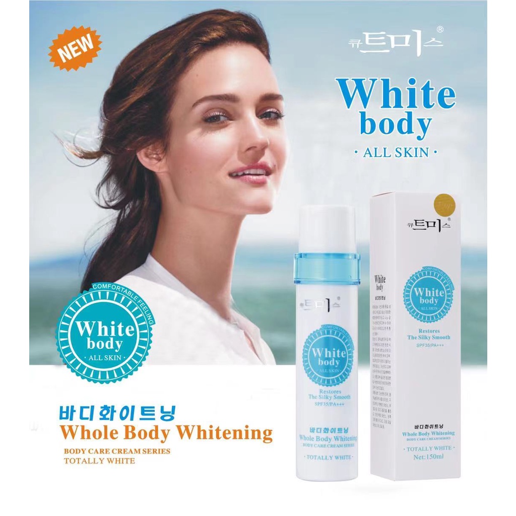 White Body Korean lotion Whitening Sunscreen Face & Body Sunblock lotion Instant whitening
