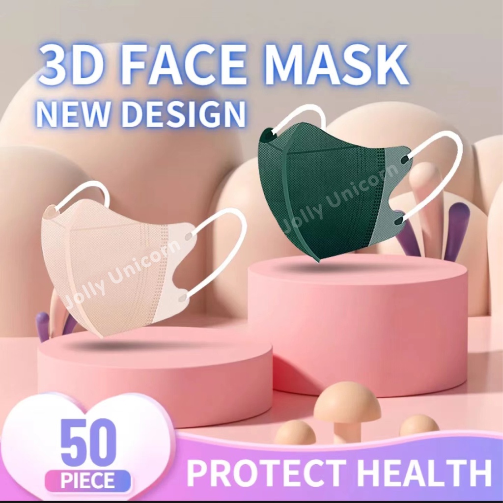 [Local Stock+COD] 50PCS 3D Face Mask butterfly mask Original disposable