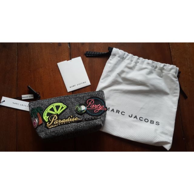 Marc Jacobs Denim Paradise Biker Cosmetic Bag Black Shopee Philippines