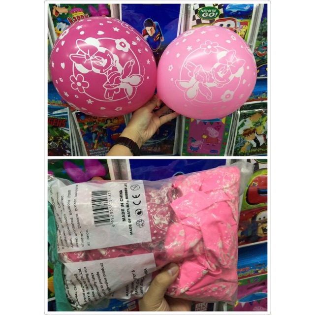 25pcs minnie mouse printed balloons size 12 inches for decoration party alehuangpartyneeds