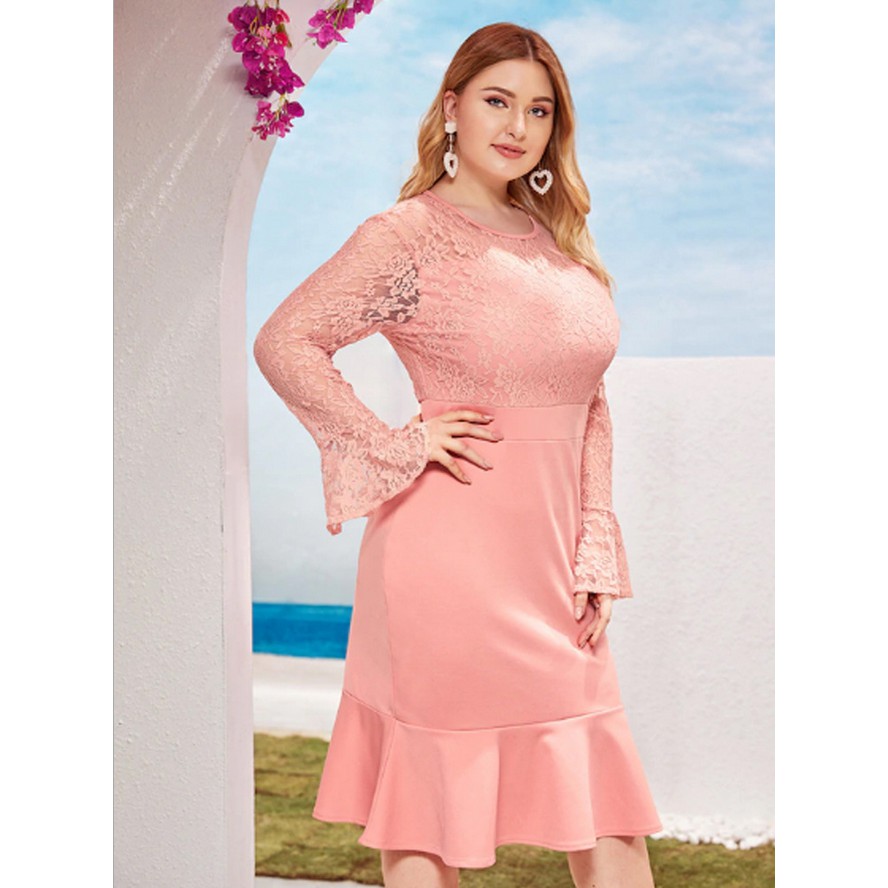 lace cocktail dress plus size