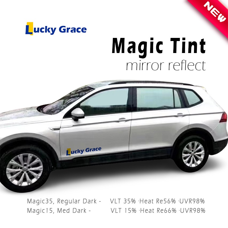Magic Tint Mirror Reflect/ Car Tint films Heat Reject UV protect
