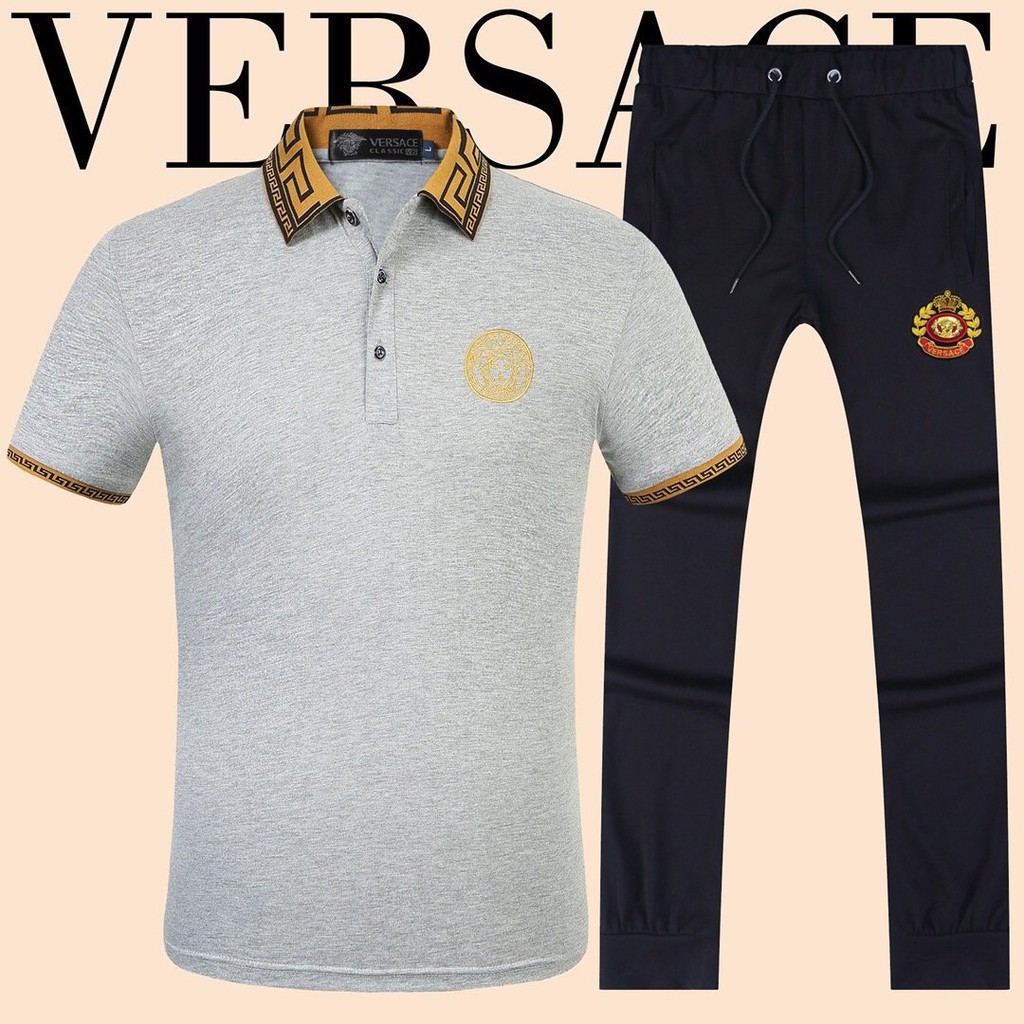 jogger pants with polo shirt