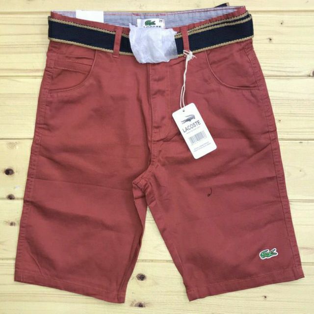 lacoste denim shorts