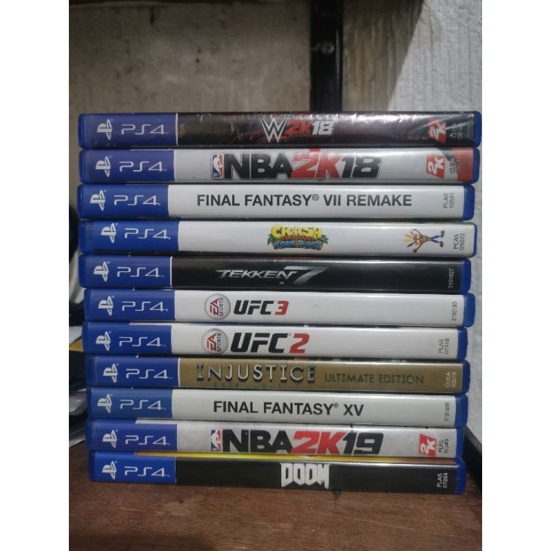 pre used ps4 games