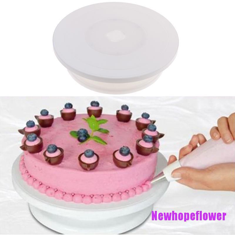 Nfph 28cm Cake Decorating Icing Rotating Turntable Stand Plastic Baking Tool Diy Ee Philippines - Cake Turntable Mr Diy