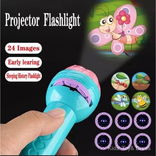 Baby Sleeping Story Book Flashlight Projector Torch Lamp Toy Early Education Toy for Kid Holiday Birthday Xmas Gift Light Up Toy #6