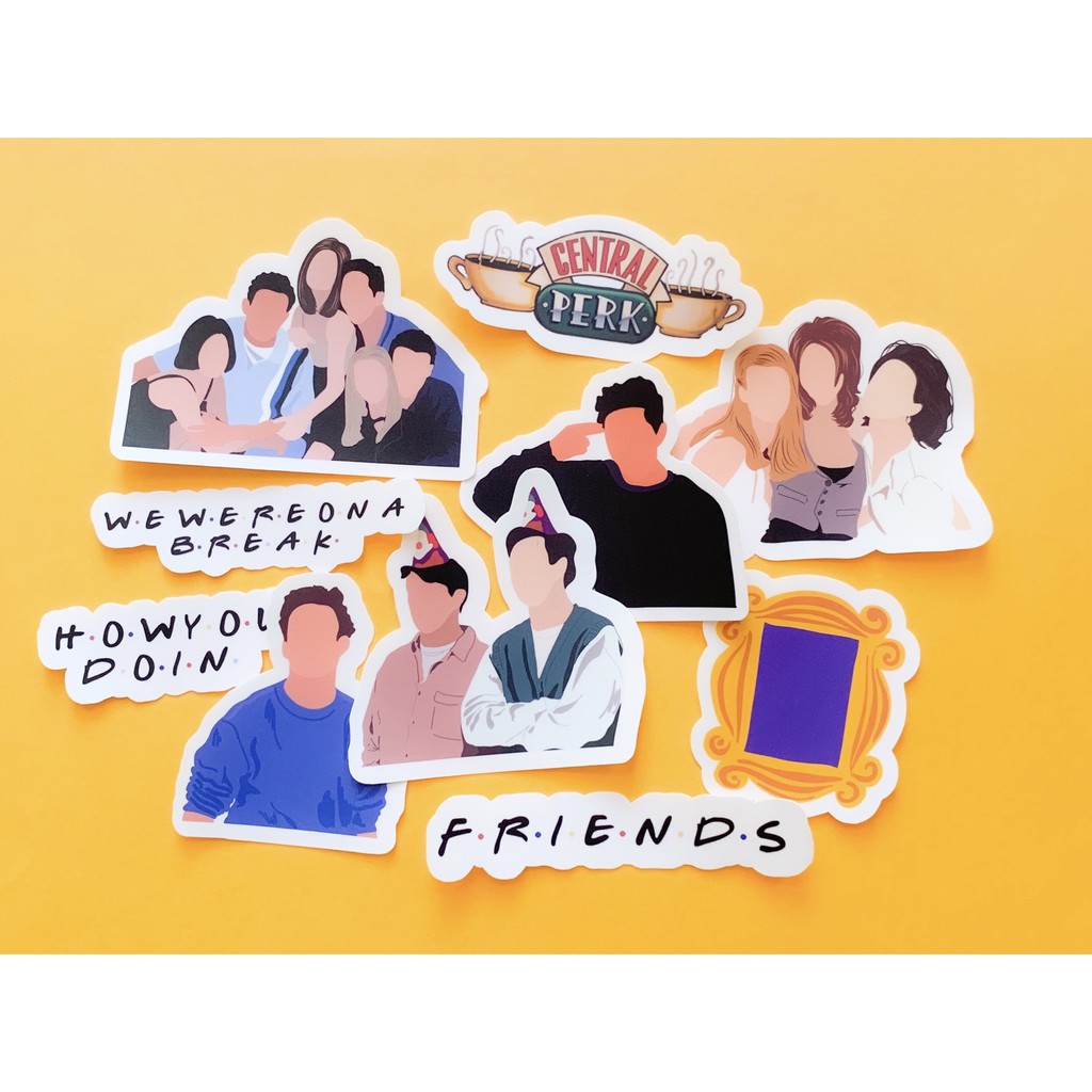 Friends Sticker Pack (Vinyl & Waterproof) | Shopee Philippines