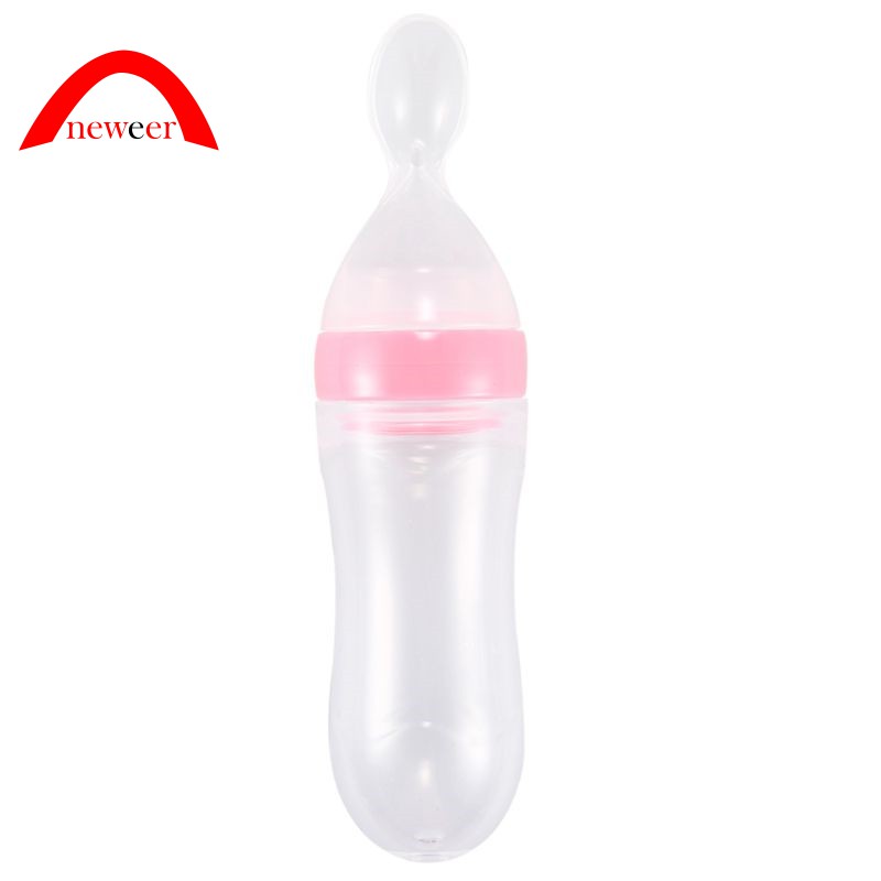 Baby Squeezing Feeding Bottle Cereal Food Supplement Feeder Safe