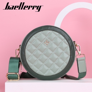 Baellerry Authentic Korean Version Shoulder Bag for Women Round Zipper High-capacity Mobile Phone Bag