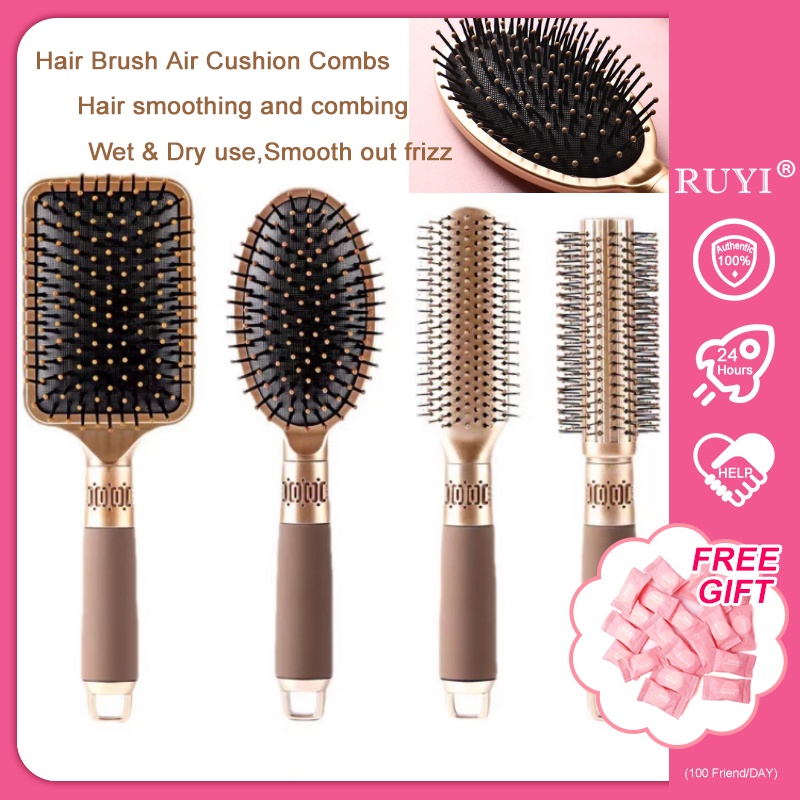 Hair Brush Air Cushion Combs Wide Teeth Hair Scalp Massage Hairbrush Home  Salon DIY Hairdressing Styling Tools for Women Men M5 | Shopee Philippines