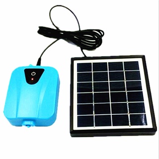 COD solar/DC rechargeable oxygen generator, water oxygen pump, pond aerator, with 1 air stone