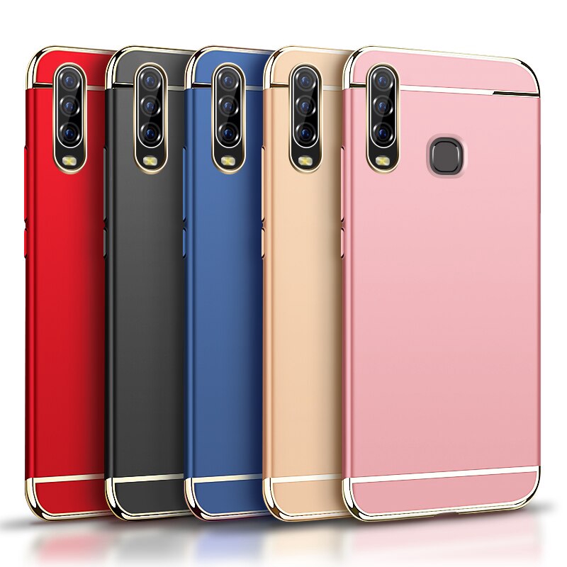 Vivo Y11 2019 Y12 Y15 Case Luxury 3 in1 Protective Hard Plastic Back