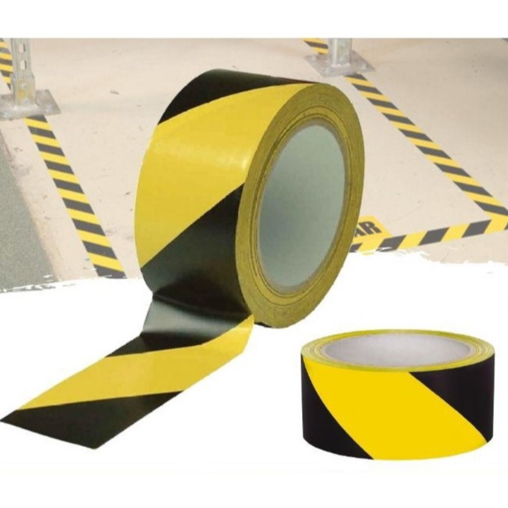 1 Roll Floor Safety Caution Warning Tape Floor Marking Tape Shopee