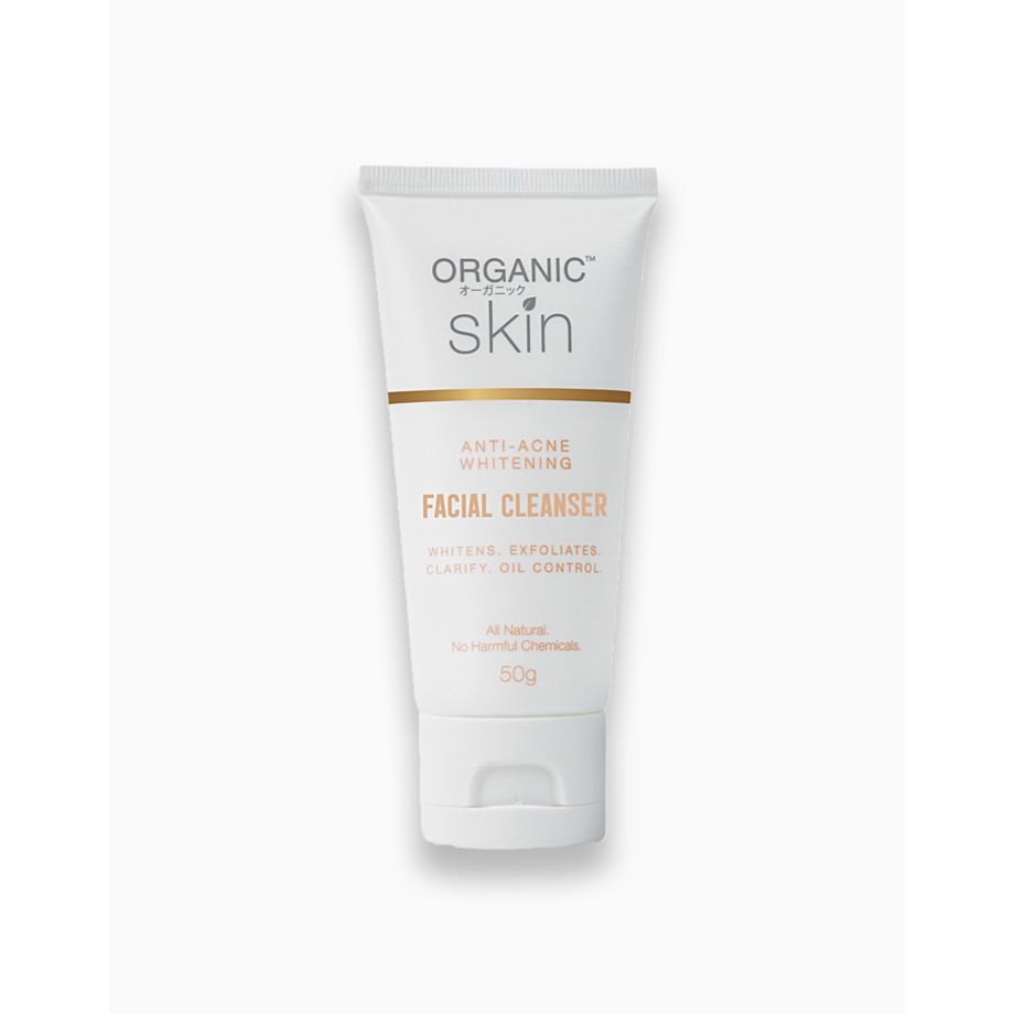 Organic Skin Japan AntiAcne Whitening Facial Cleanser (50g) Shopee