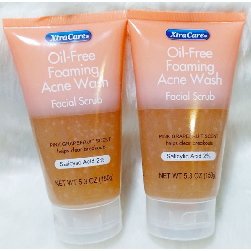 Xtra Care Oil Free Foaming Acne Wash Facial Scrub Shopee Philippines