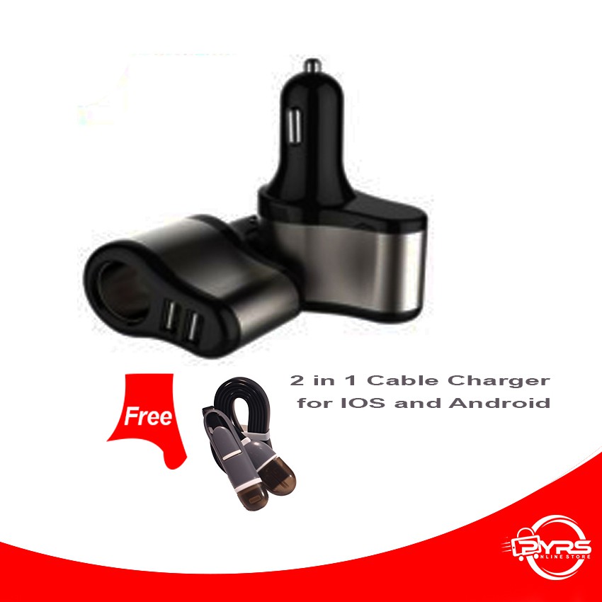 car charger with two usb ports