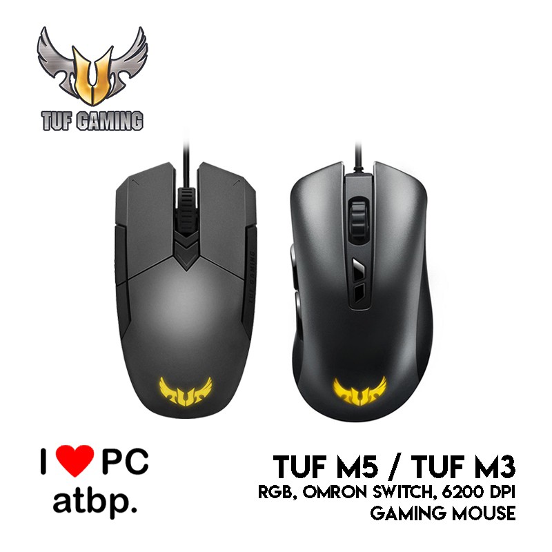 Asus Tuf M3 M5 Mouse Gaming Mouse Rgb Omron Switch 60 Dpi Shopee Philippines