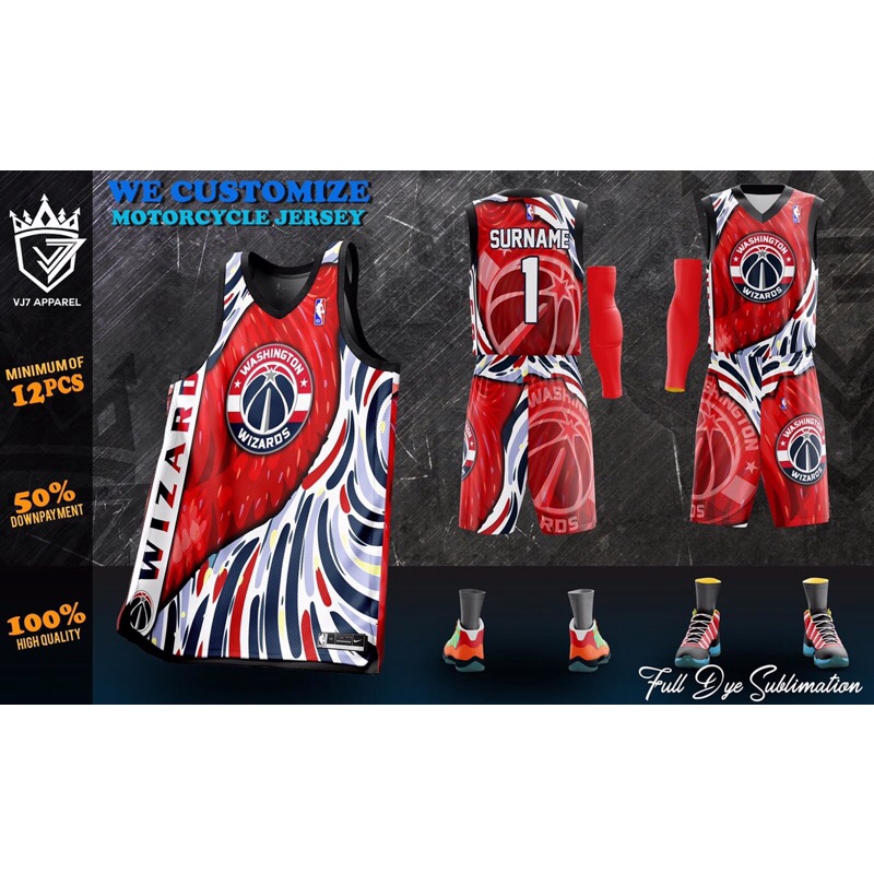 Vj7Apparel Full Sublimation Basketball Jersey High Quality Shopee