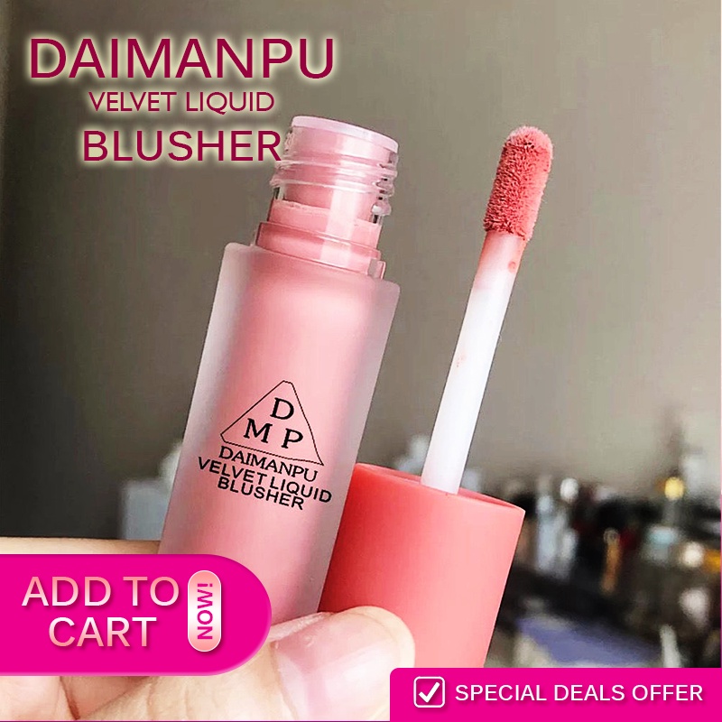 Cheeks face Daimanpu Waterproof blushing on cheeks makeup Velvet liquid ...