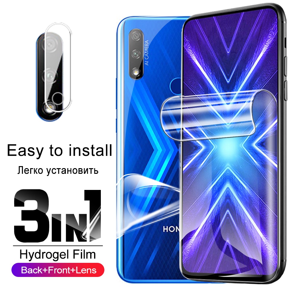 3-in-1 Screen Back Protective Hydrogel Film For Honor 9X 9A 9C 9S 9 X ...