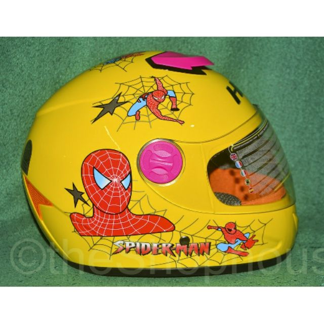 spiderman kids helmet