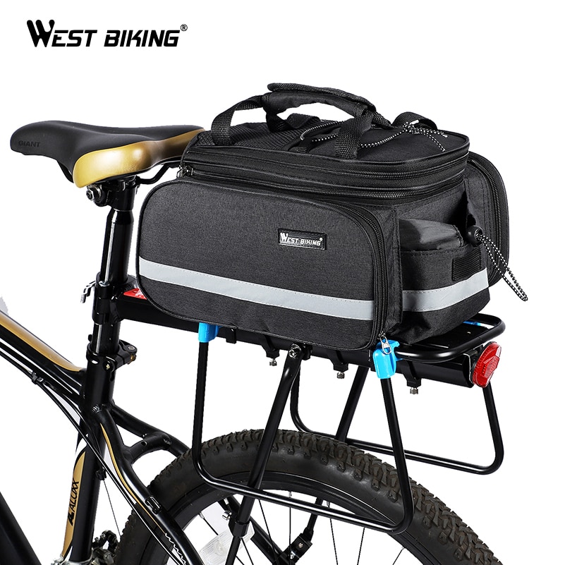 Greensen Bicycle Rear Pannier 25l Cycling Bicycle Bike Rack Rear Seat Tail Carrier Trunk Double Pannier Bag Bike Pannier Rear Seat Bag Rack Trunk Walmart Canada