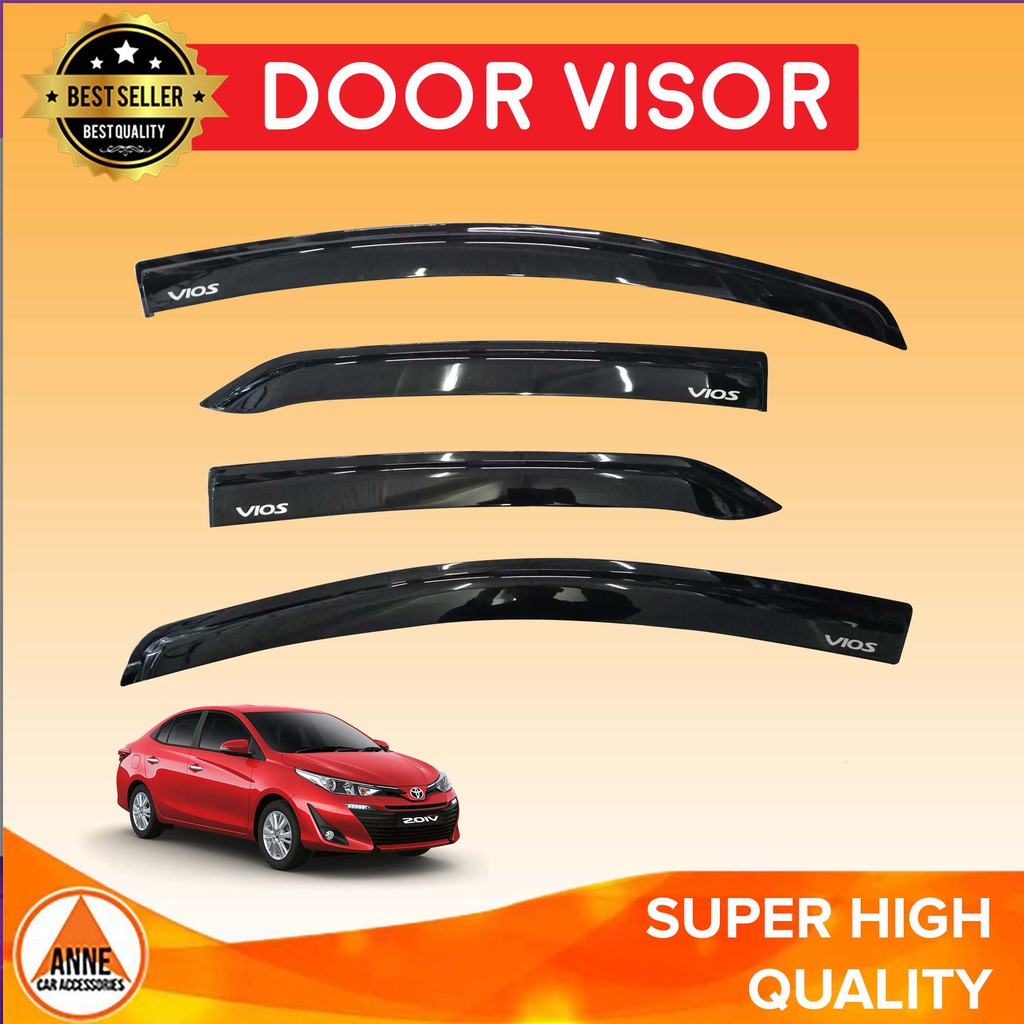 Toyota Vios Prime 2018 Aug- Onwards Gen 4 Door Visor OEM Rain Guard ...