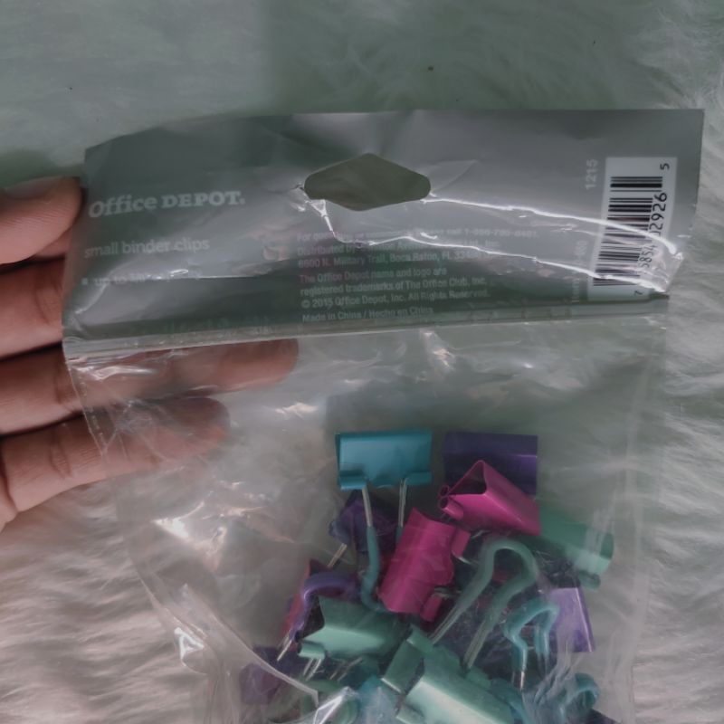 Office Depot small binder clips 36pcs | Shopee Philippines